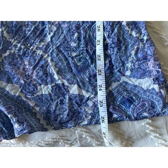 Women's Victoria's Secret Romper Size M Blue paisley - Picture 4 of 5